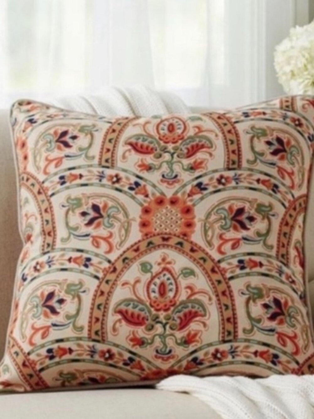 NWT 2 Pottery Barn HARLAND Accent Throw Pillow Covers Paisley Floral Medallion